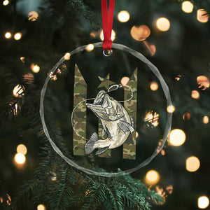Fishing Puerto Rico Flag Crystal Glass Ornament Bass Fish Fisherman Camo Camouflage US Flag TS10 Print Your Wear
