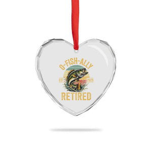 Fishing Retirement Heart Crystal Glass Ornament O Fish Ally Retired 2026 Fisherman Gifts TS11 Print Your Wear