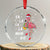 Flamingo Crystal Glass Ornament Hawaii Christmas Xmas Lights Tree TS10 Transparent Glass 3'' Circle Print Your Wear