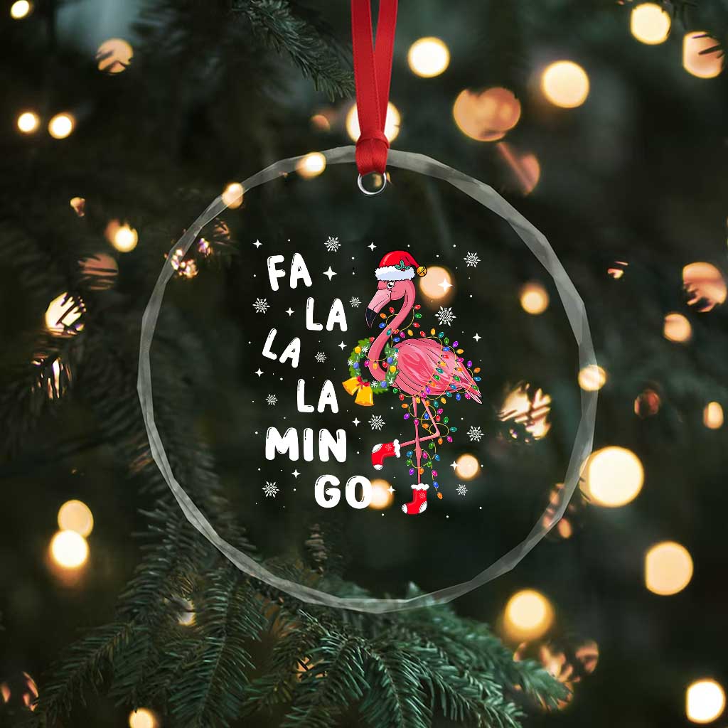 Flamingo Crystal Glass Ornament Hawaii Christmas Xmas Lights Tree TS10 Print Your Wear