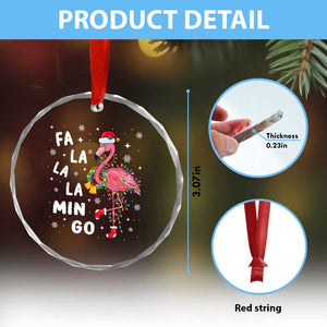Flamingo Crystal Glass Ornament Hawaii Christmas Xmas Lights Tree TS10 Print Your Wear