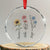 Floral FDT Foxtrot Delta Tango Crystal Glass Ornament Funny Offensive Retro - Print Your Wear