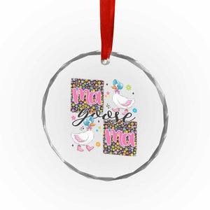 Floral Mama Goose Crystal Glass Ornament Coquette Vintage Aesthetic Geese Mom Mothers Day TS02 Print Your Wear