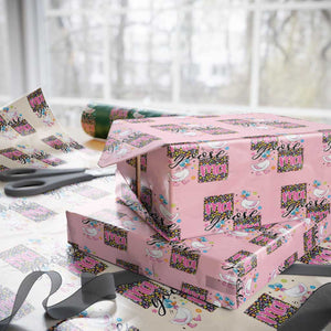 Floral Mama Goose Wrapping Paper Roll Coquette Vintage Aesthetic Geese Mom Mothers Day TS02 Light Pink Print Your Wear