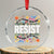 Floral Resist Crystal Glass Ornament Not My President Not My Voice Not My Values Not My Beliefs - Print Your Wear