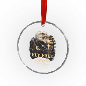 Fly Free Jackie Big Bear Bald Eagle Memorial Crystal Glass Ornament California Valley Sunset Forest Nature Graphic TS02 Print Your Wear