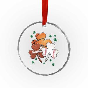 Football Basketball Baseball Shamrock Crystal Glass Ornament Happy St Patricks Day Sport Lover TS02 Print Your Wear