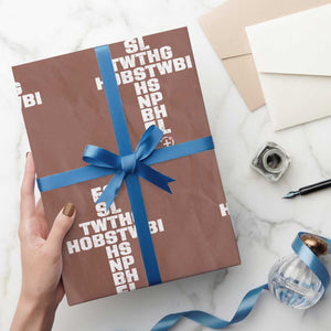 For God So Loved The World John 3 16 Acronym Christian Cross Wrapping Paper Roll Faith Statement Inspirational Religious Gift TS02 Mocha Print Your Wear