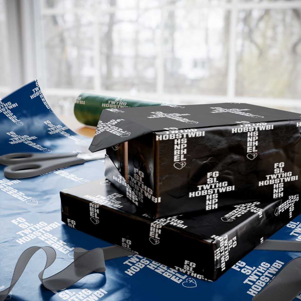 For God So Loved The World John 3 16 Acronym Christian Cross Wrapping Paper Roll Faith Statement Inspirational Religious Gift TS02 Black Print Your Wear