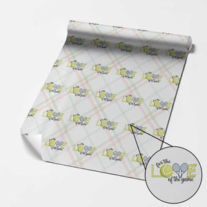 For The Love Of The Game Wrapping Paper Roll Inspirational Tennis Gift TS12 Christmas Plaid Print Your Wear