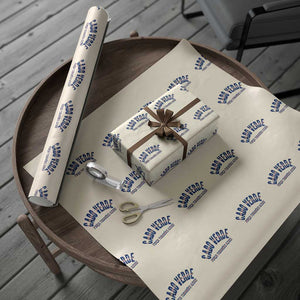 Forca Tubaroes Azuis Cabo Verde National Pride Wrapping Paper Roll Cape Verde Football Fans Blue Sharks Heritage