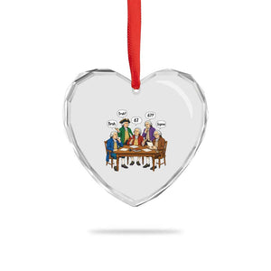 Founding Fathers 67 Bruh Sigma Heart Crystal Glass Ornament Funny US History Meme