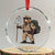 Foxtrot Delta Tango Resist Bear Crystal Glass Ornament - Print Your Wear