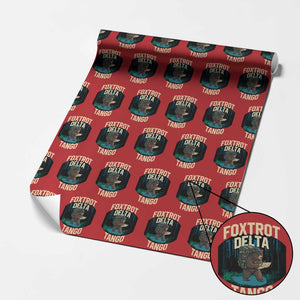 Foxtrots Deltas Tangos Funny Bear Resist Wrapping Paper Roll Protect Our National Parks TS02 Red Print Your Wear