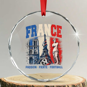 France Soccer Fan Passion Crystal Glass Ornament Fierté Football French Supporter Gift