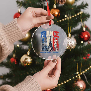 France Soccer Fan Passion Crystal Glass Ornament Fierté Football French Supporter Gift