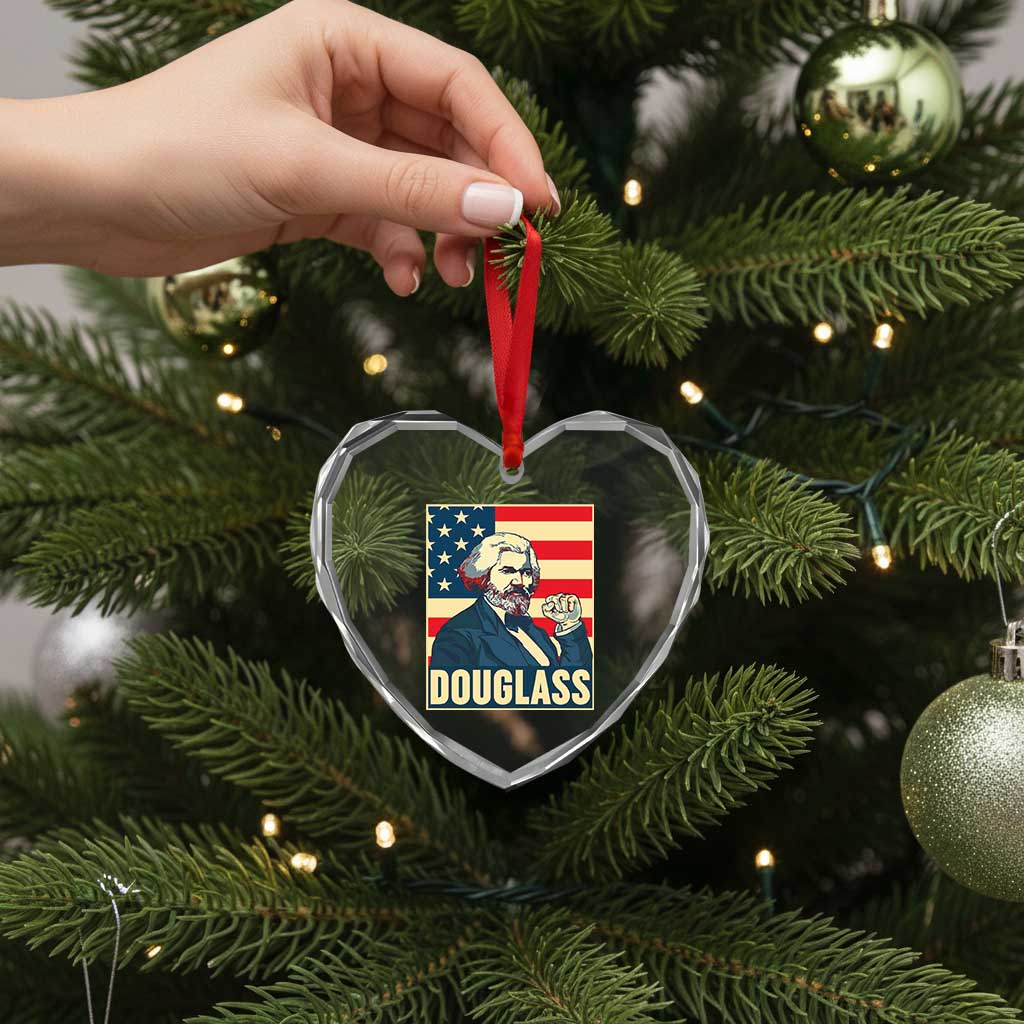 Frederick Douglass American Hero Heart Crystal Glass Ornament Black History Month Gift TS12 Print Your Wear