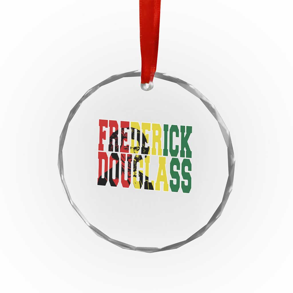 Frederick Douglass Crystal Glass Ornament Pan African Flag Black History Month TS14 Print Your Wear