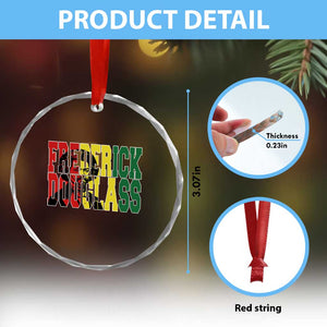 Frederick Douglass Crystal Glass Ornament Pan African Flag Black History Month TS14 Print Your Wear