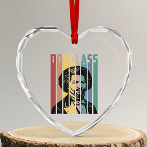 Frederick Douglass Heart Crystal Glass Ornament American Black History TS14 Transparent Glass 3'' Heart Print Your Wear
