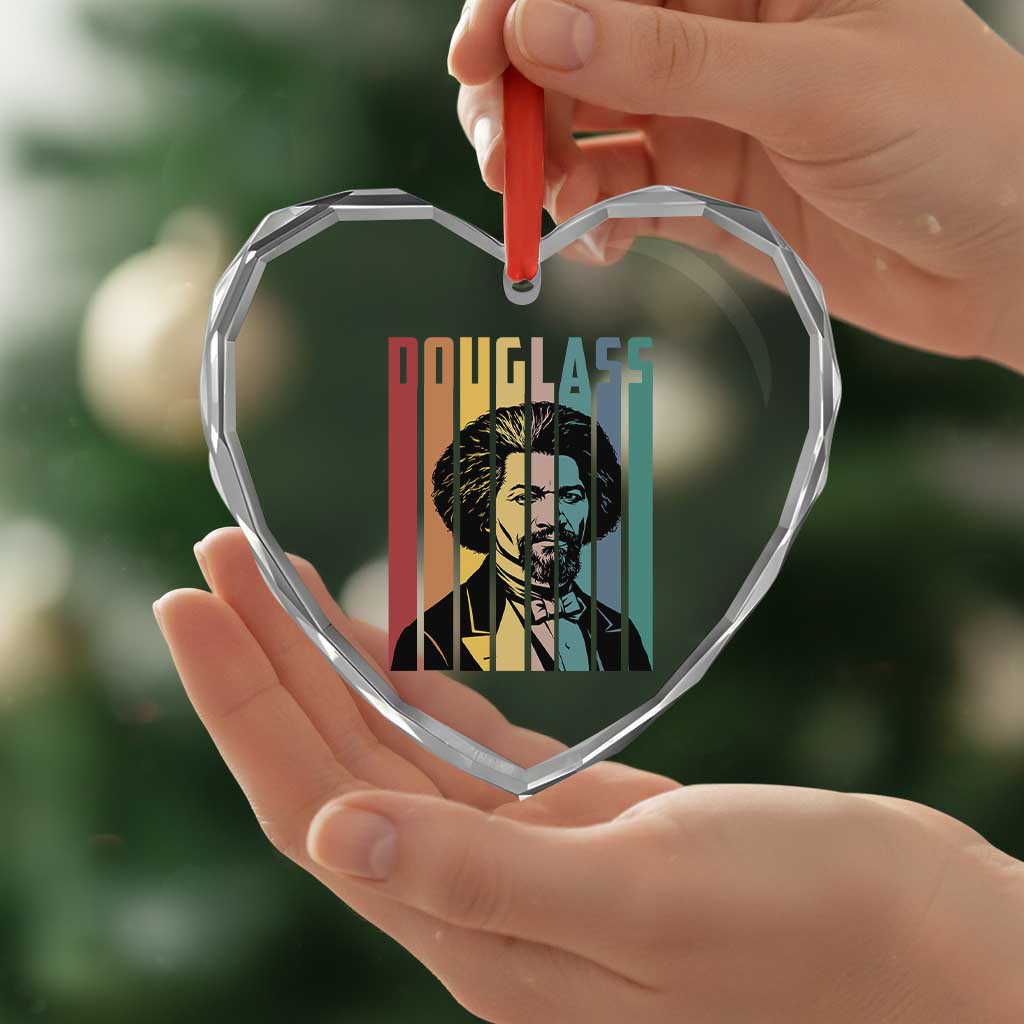 Frederick Douglass Heart Crystal Glass Ornament American Black History TS14 Print Your Wear