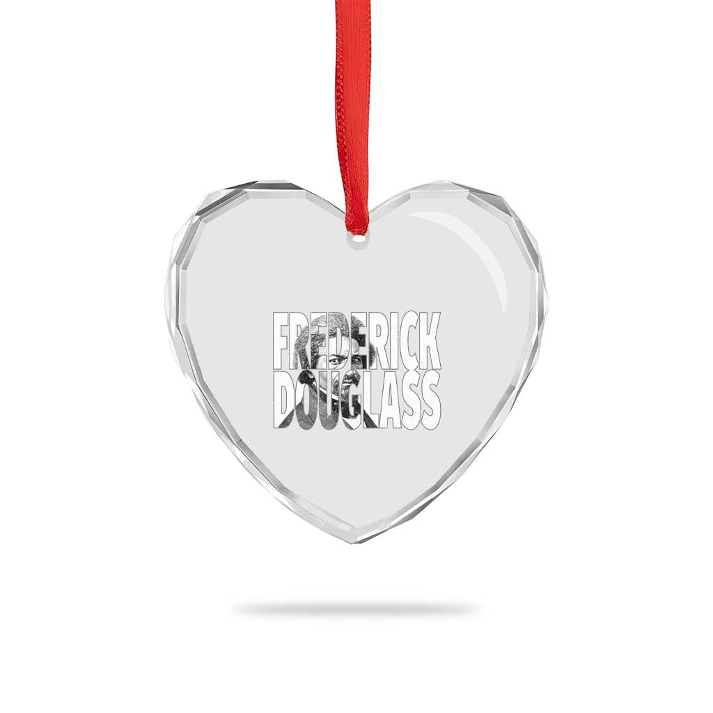 Frederick Douglass Heart Crystal Glass Ornament Black History Month TS14 Print Your Wear