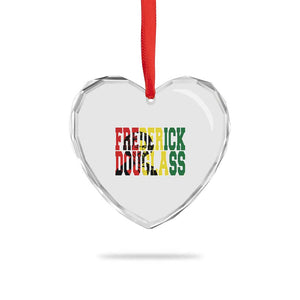 Frederick Douglass Heart Crystal Glass Ornament Pan African Flag Black History Month TS14 Print Your Wear