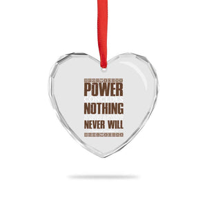 Frederick Douglass Heart Crystal Glass Ornament Power Concedes Nothing Without A Demand TS12 Print Your Wear