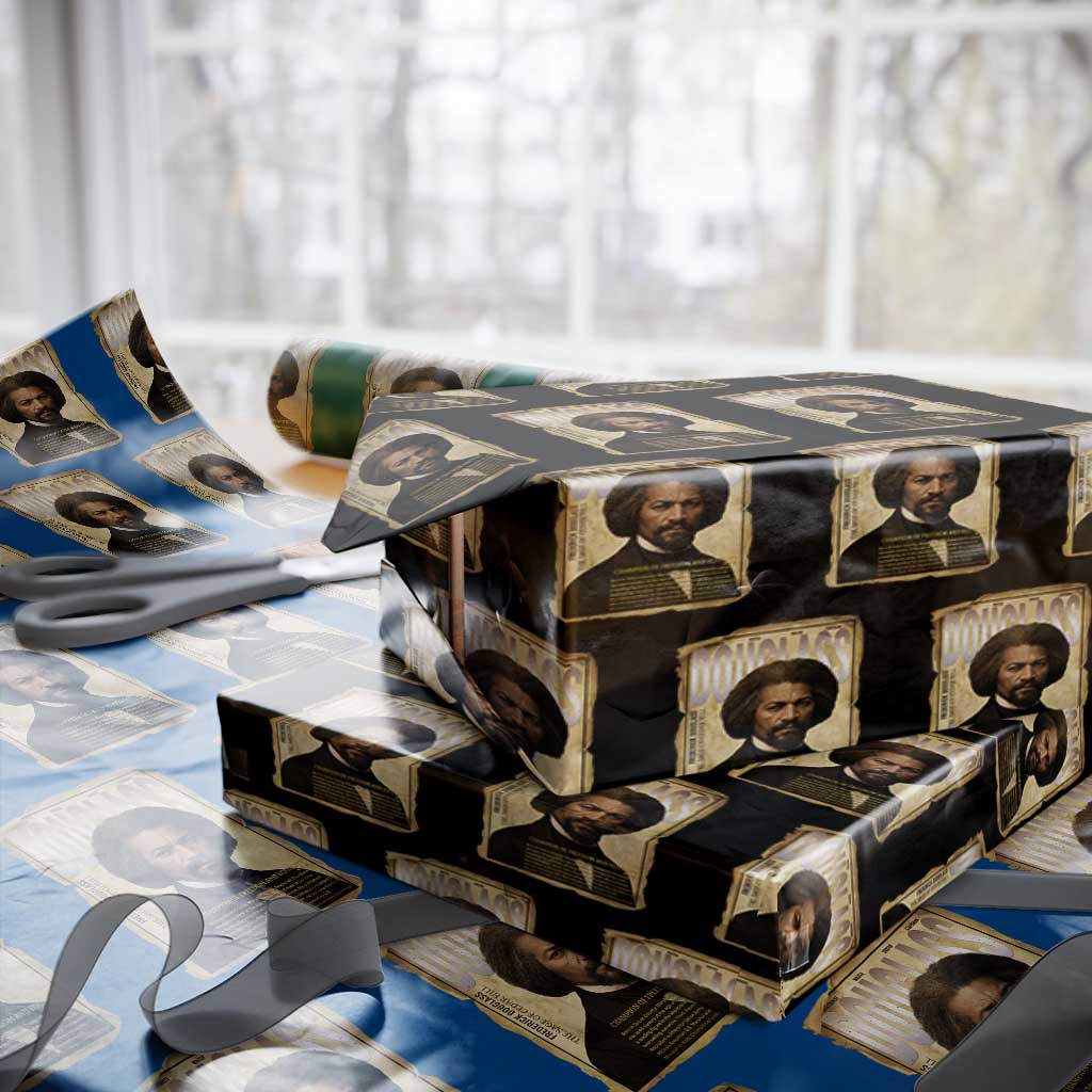 Frederick Douglass Historical Newspaper Wrapping Paper Roll The Sage Of Cedar Hill TS12 Black Print Your Wear