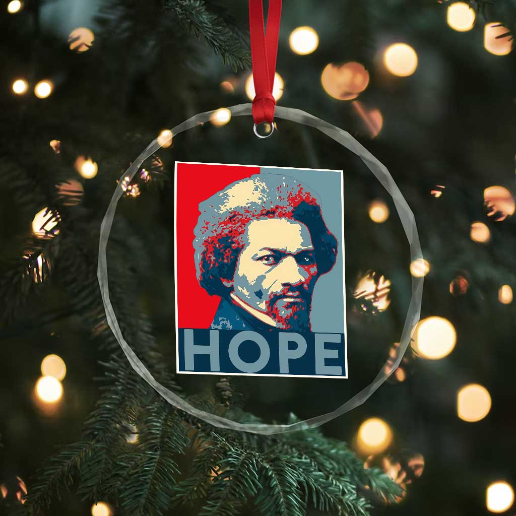 Frederick Douglass Hope Poster Crystal Glass Ornament African American Heritage TS12 Print Your Wear
