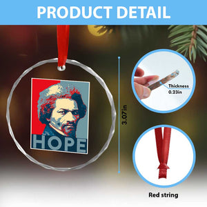 Frederick Douglass Hope Poster Crystal Glass Ornament African American Heritage TS12 Print Your Wear
