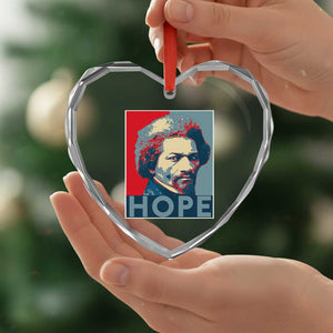 Frederick Douglass Hope Poster Heart Crystal Glass Ornament African American Heritage TS12 Print Your Wear