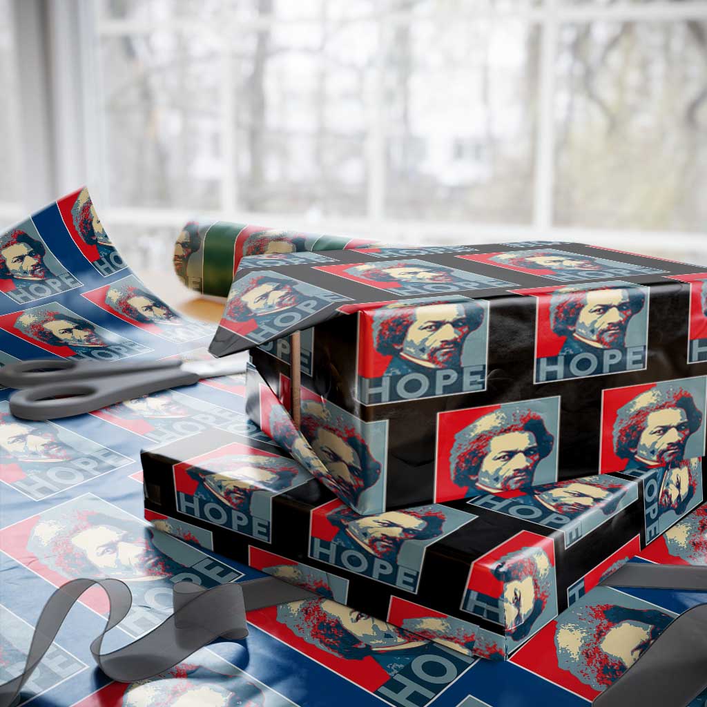 Frederick Douglass Hope Poster Wrapping Paper Roll African American Heritage TS12 Black Print Your Wear