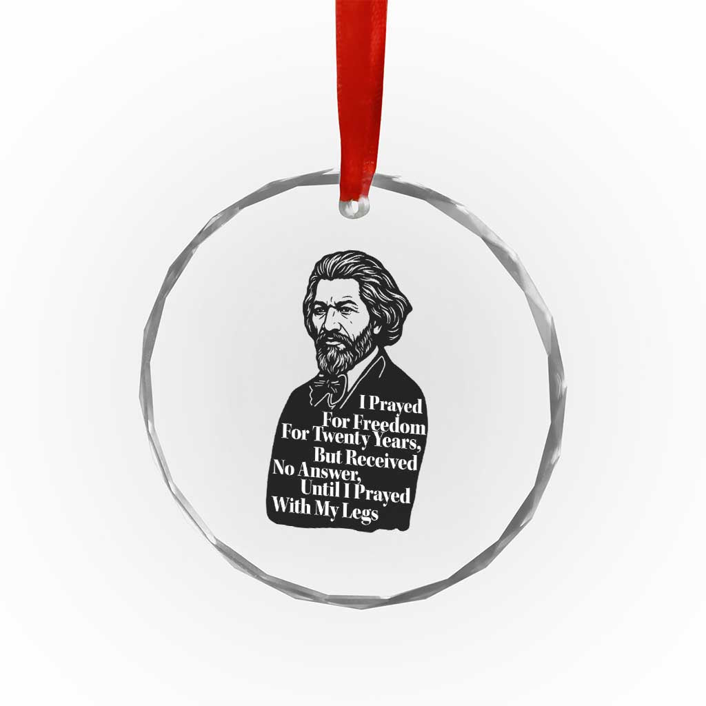 Frederick Douglass Inspirational Quote Crystal Glass Ornament Black History Month TS14 Print Your Wear