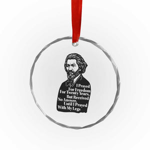 Frederick Douglass Inspirational Quote Crystal Glass Ornament Black History Month TS14 Print Your Wear