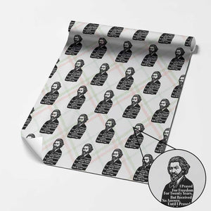 Frederick Douglass Inspirational Quote Wrapping Paper Roll Black History Month TS14 Christmas Plaid Print Your Wear
