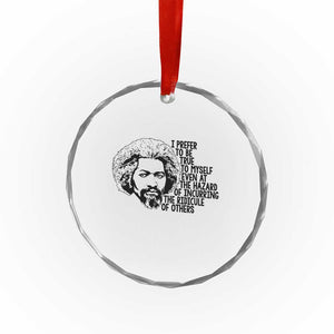 Frederick Douglass Pride Quote Crystal Glass Ornament TS14 Print Your Wear