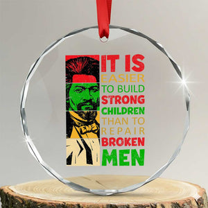 Frederick Douglass Pride Quote Crystal Glass Ornament Black History Month TS14 Transparent Glass 3'' Circle Print Your Wear