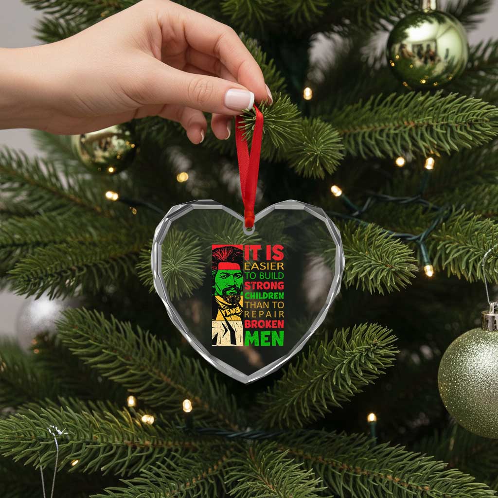 Frederick Douglass Pride Quote Heart Crystal Glass Ornament Black History Month TS14 Print Your Wear