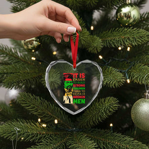Frederick Douglass Pride Quote Heart Crystal Glass Ornament Black History Month TS14 Print Your Wear
