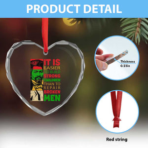 Frederick Douglass Pride Quote Heart Crystal Glass Ornament Black History Month TS14 Print Your Wear