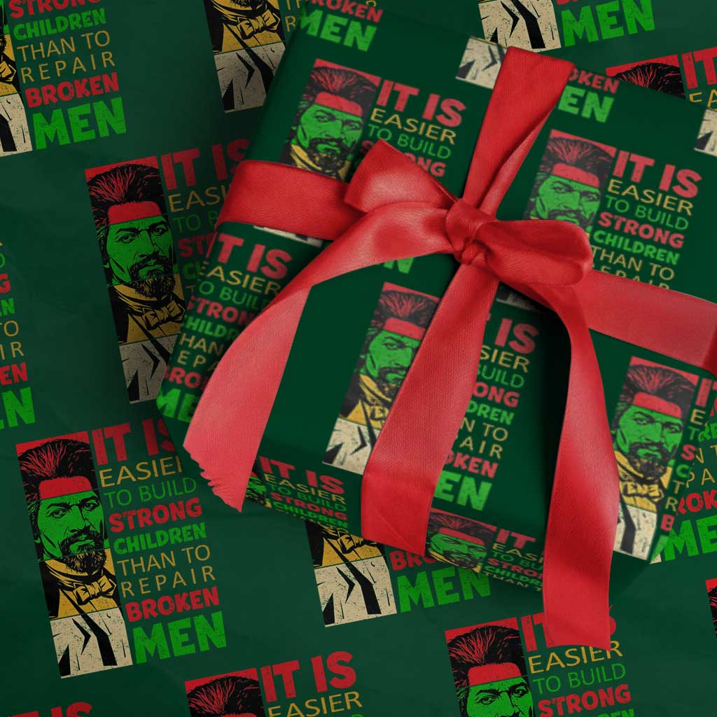 Frederick Douglass Pride Quote Wrapping Paper Roll Black History Month TS14 Green Print Your Wear
