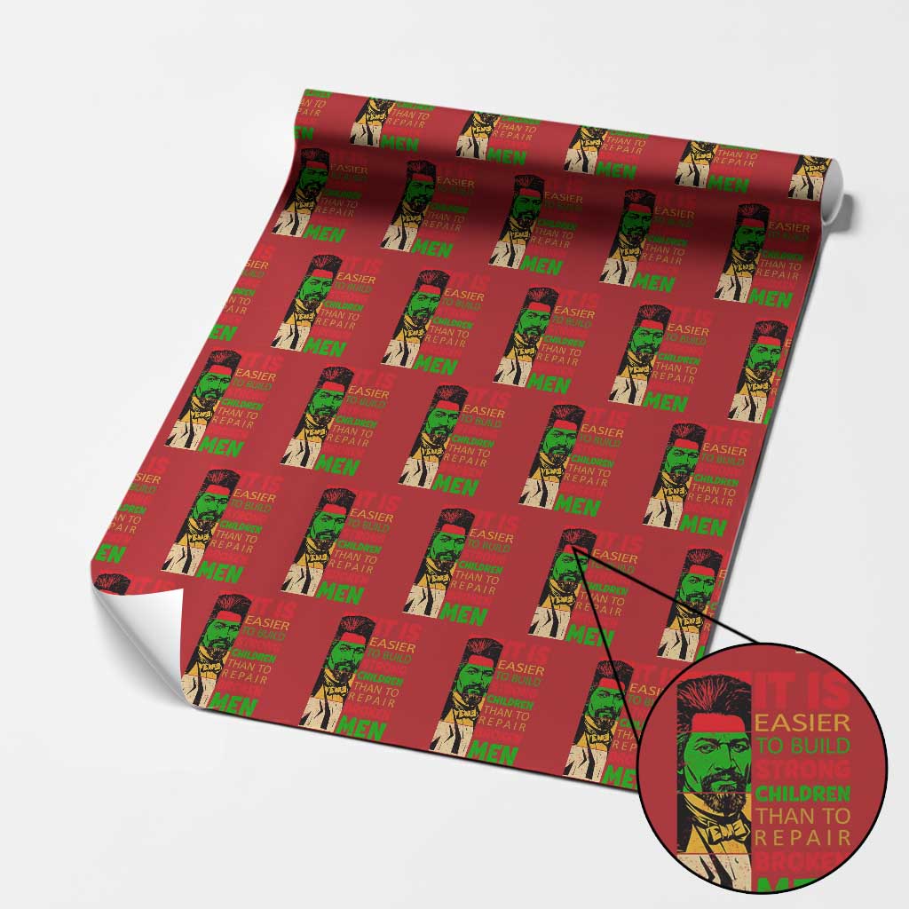 Frederick Douglass Pride Quote Wrapping Paper Roll Black History Month TS14 Red Print Your Wear