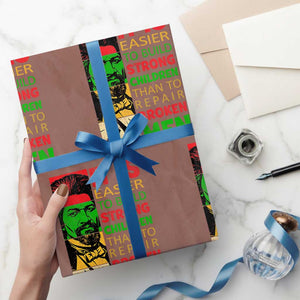 Frederick Douglass Pride Quote Wrapping Paper Roll Black History Month TS14 Mocha Print Your Wear