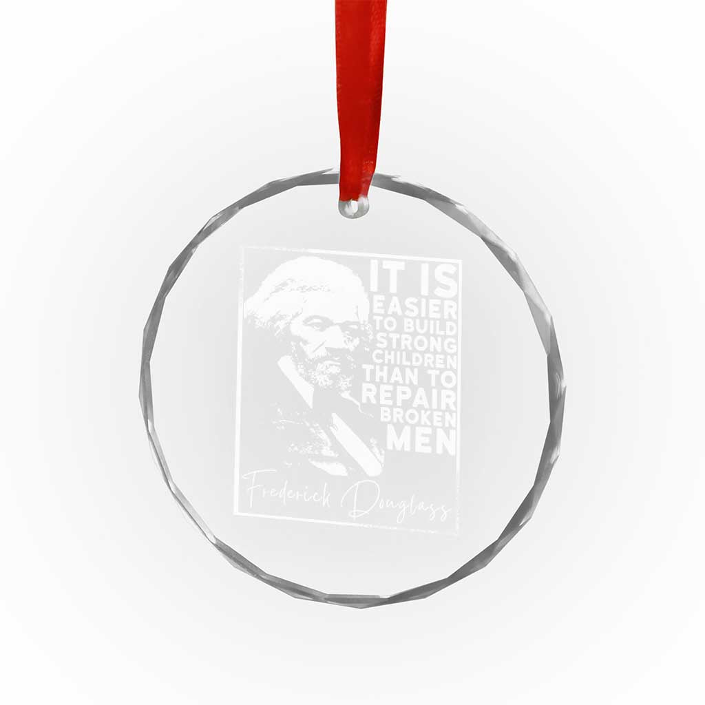 Frederick Douglass Quote Crystal Glass Ornament Black History Month TS14 Print Your Wear