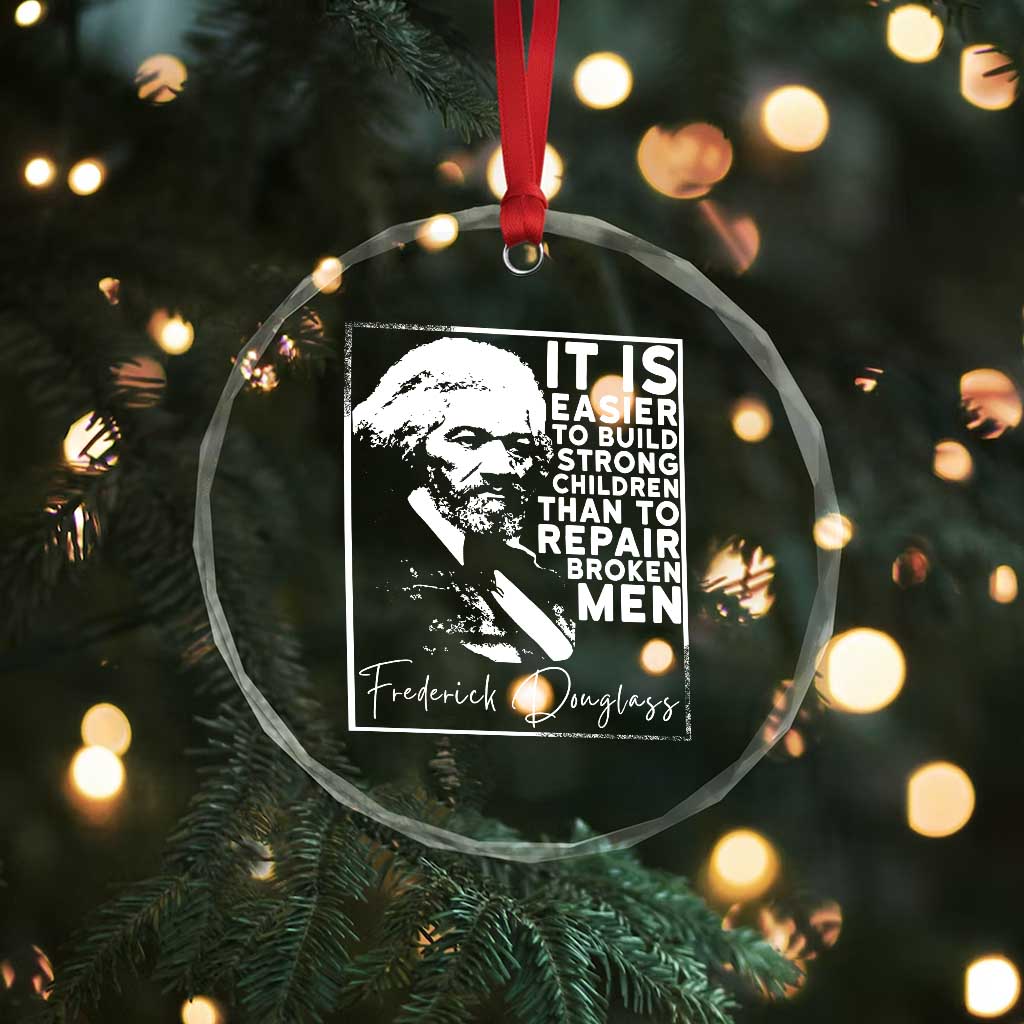 Frederick Douglass Quote Crystal Glass Ornament Black History Month TS14 Print Your Wear