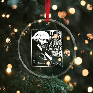 Frederick Douglass Quote Crystal Glass Ornament Black History Month TS14 Print Your Wear