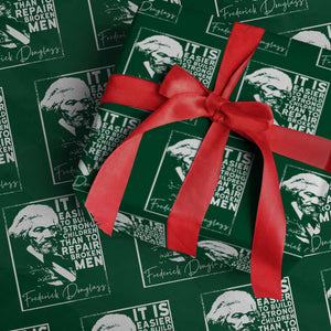 Frederick Douglass Quote Wrapping Paper Roll Black History Month TS14 Green Print Your Wear