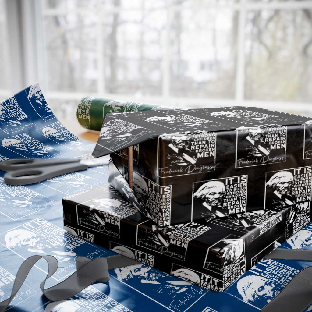Frederick Douglass Quote Wrapping Paper Roll Black History Month TS14 Black Print Your Wear