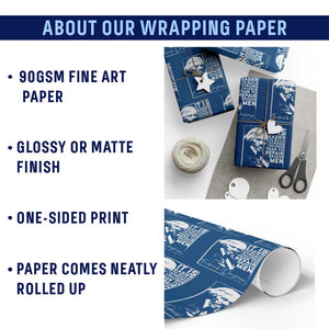 Frederick Douglass Quote Wrapping Paper Roll Black History Month TS14 Print Your Wear